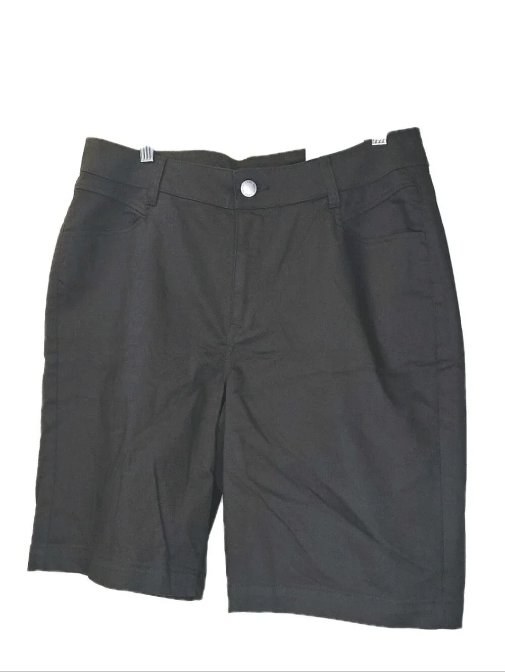 Lane Bryant High Rise Bermuda Shorts Sz 18W 34/10 Black Flex Magic Waistband Nwt